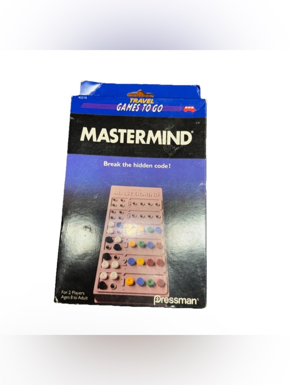 Mastermind /Travel Games To Go‎ /Pressman /Built In Drawer / NOB